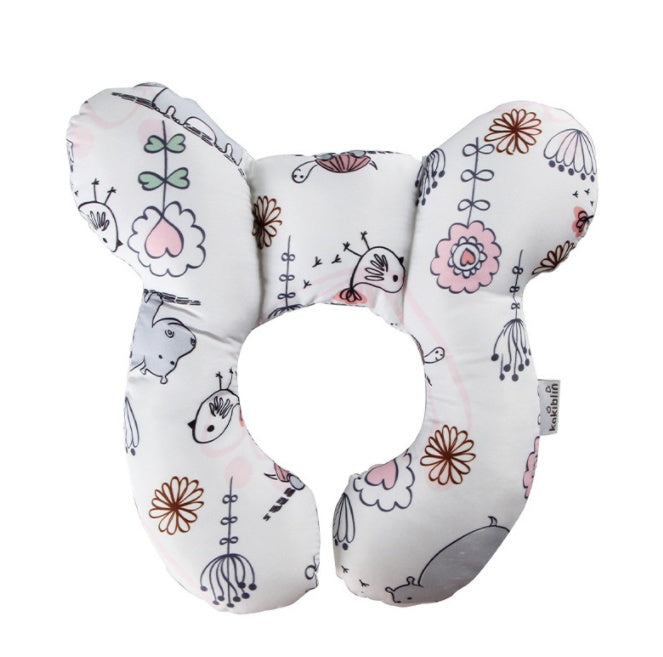 Infant Pillow Baby Bed U-Shaped Safety Seat Neck Guard Fixed Stereotyped Stroller Pillow