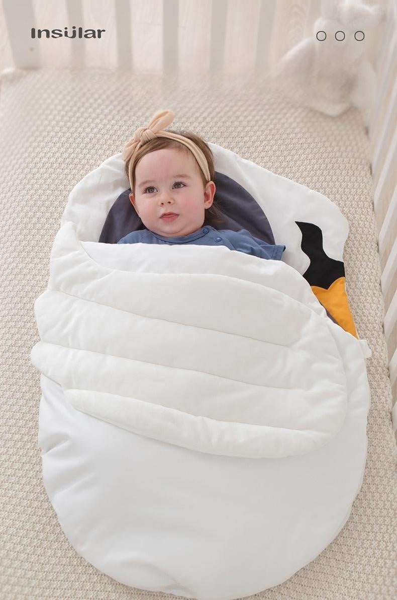 Autumn And Winter All Cotton Cartoon Baby Warm Sleeping Bag