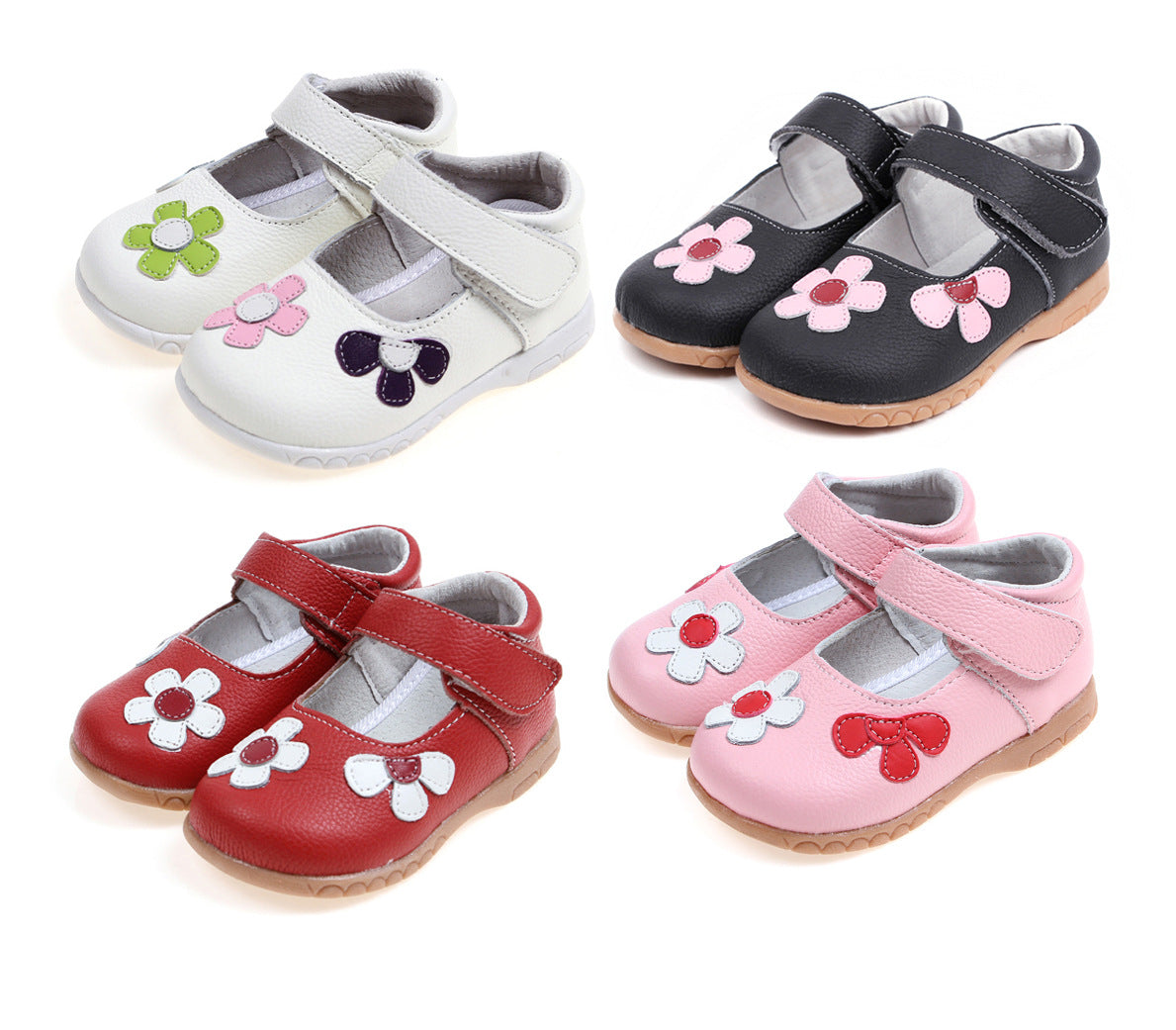 Leather Shoes Korean Princess Shoes Single Shoes Cowhide Children&