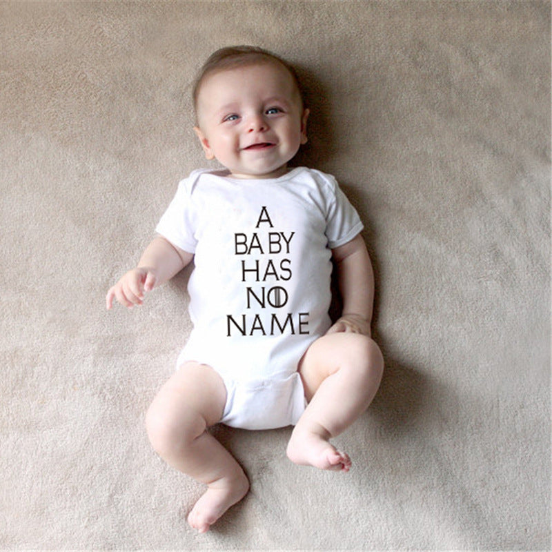 Letter print romper