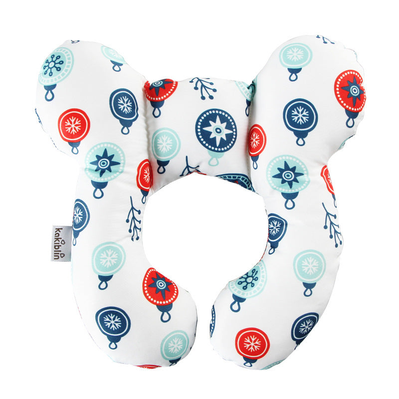 Infant Pillow Baby Bed U-Shaped Safety Seat Neck Guard Fixed Stereotyped Stroller Pillow