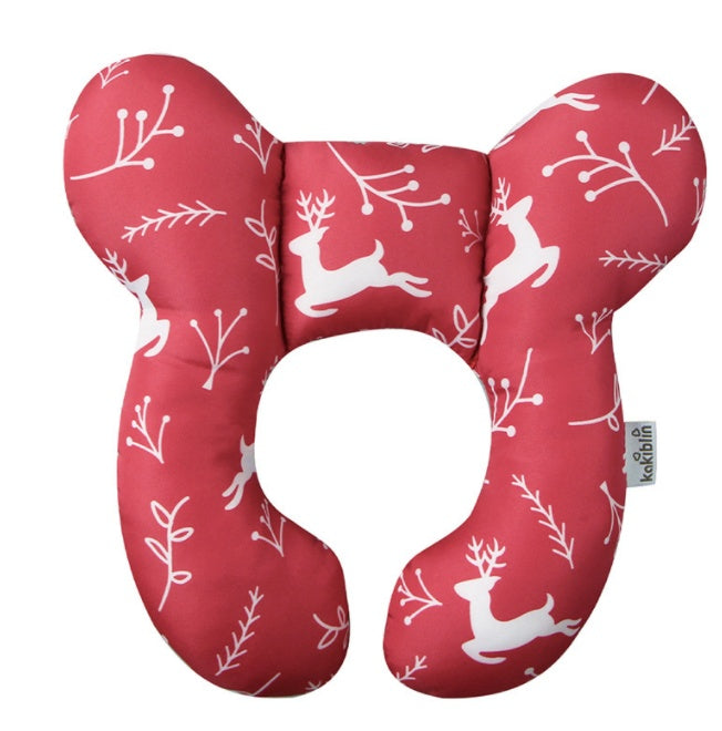Infant Pillow Baby Bed U-Shaped Safety Seat Neck Guard Fixed Stereotyped Stroller Pillow