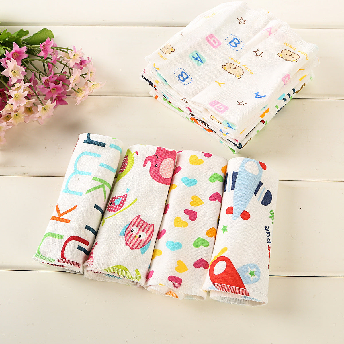Baby Saliva Towel Printed Children&