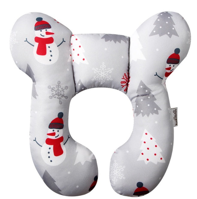Infant Pillow Baby Bed U-Shaped Safety Seat Neck Guard Fixed Stereotyped Stroller Pillow