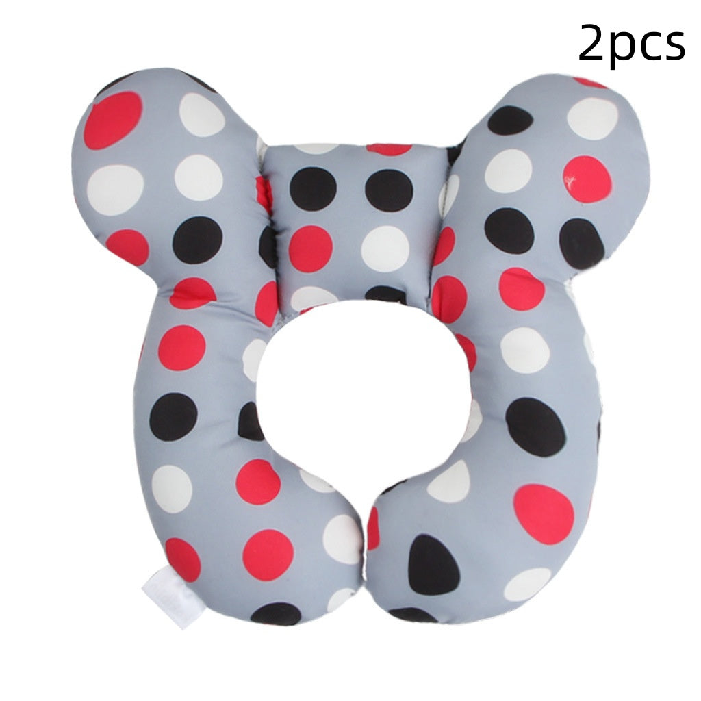 Infant Pillow Baby Bed U-Shaped Safety Seat Neck Guard Fixed Stereotyped Stroller Pillow