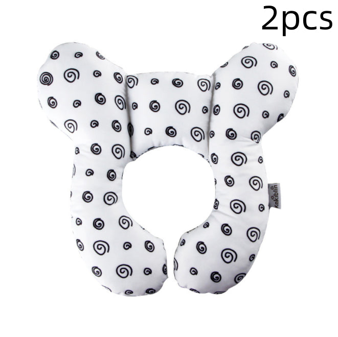 Infant Pillow Baby Bed U-Shaped Safety Seat Neck Guard Fixed Stereotyped Stroller Pillow