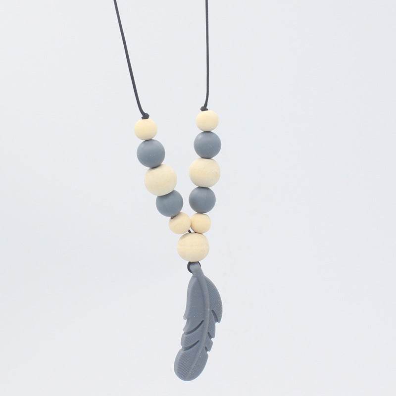Baby Soothing Teether Protects Safety Baby Teether Necklace
