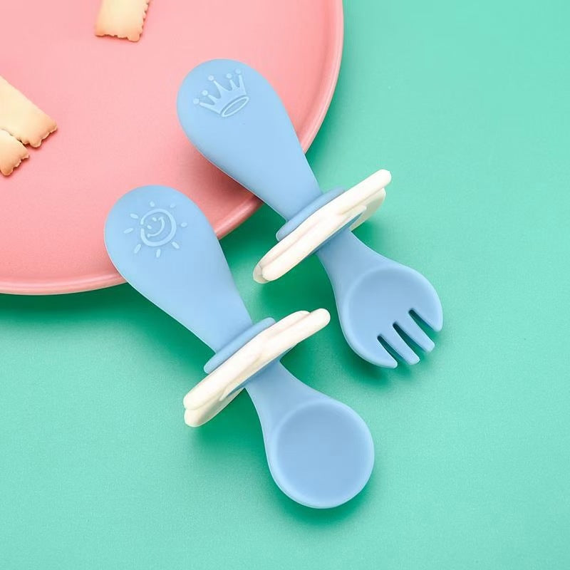 Short Handle Spoon Fork Children&