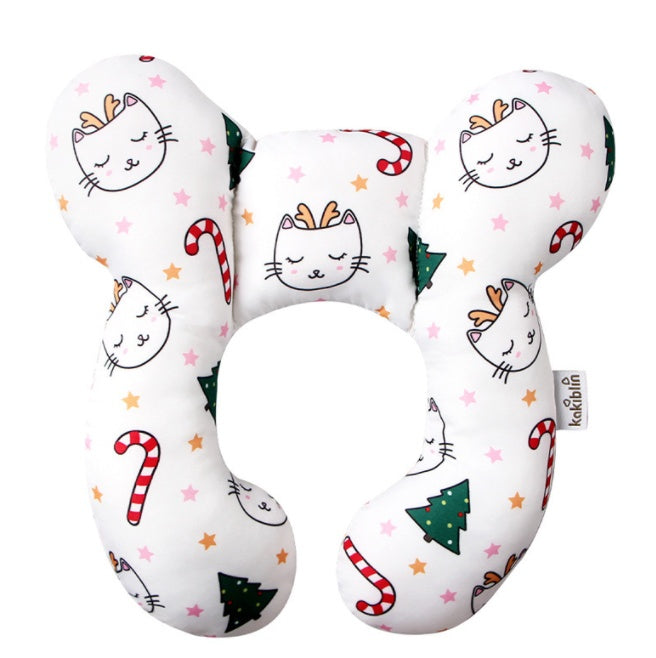 Infant Pillow Baby Bed U-Shaped Safety Seat Neck Guard Fixed Stereotyped Stroller Pillow
