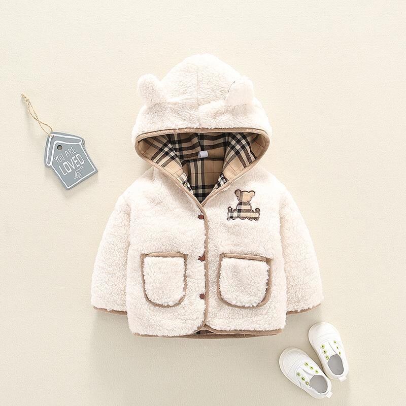 Lamb Cashmere Thickened Coat Girl&