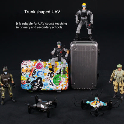 New Luggage Box Storage Box Folding Mini UAV Aerial Photography Remote Control Four Axis Children&