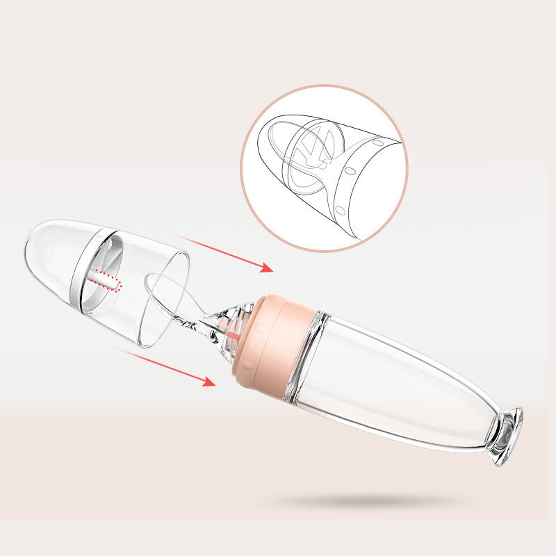 Manufacturer Silicone Rice Cereal Baby Food Spoon Suction Cup