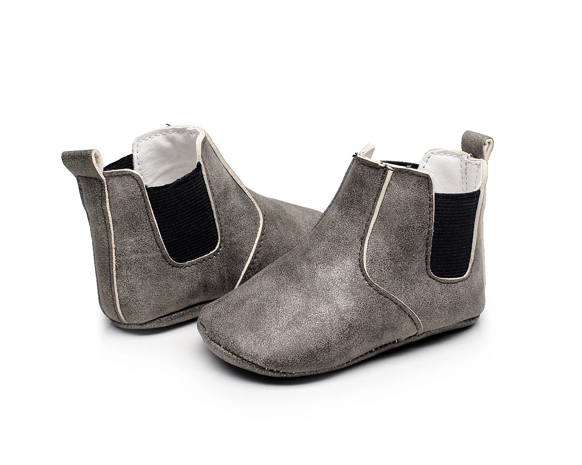 Baby Shoes Baby Xie Shoes Toddler Shoes Elastic PU Soft Shoes Children&