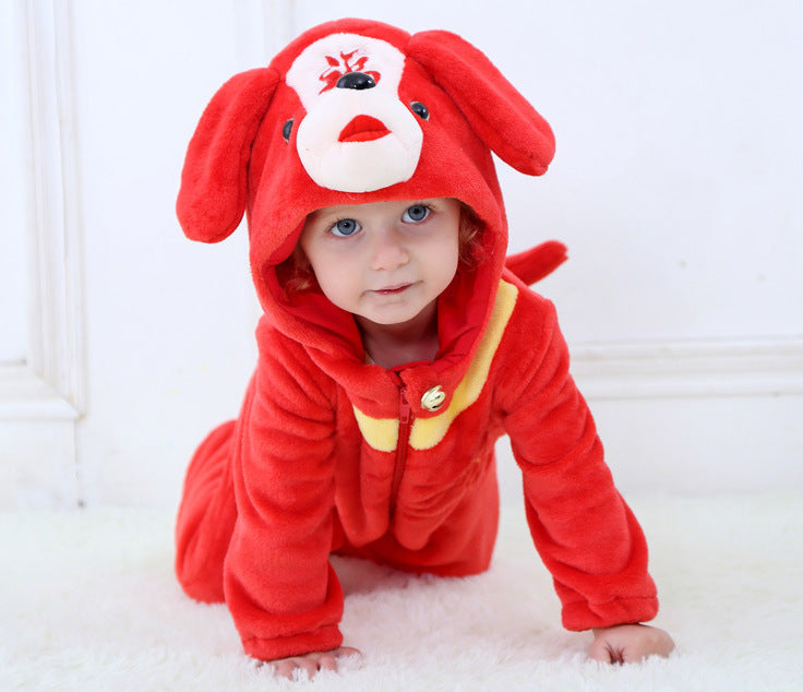 Dinosaur Cartoon Baby Outing Clothes Children&