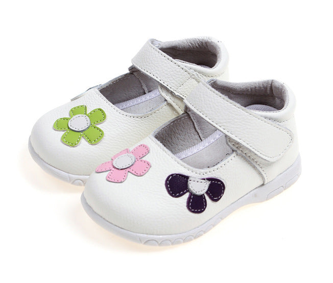 Leather Shoes Korean Princess Shoes Single Shoes Cowhide Children&