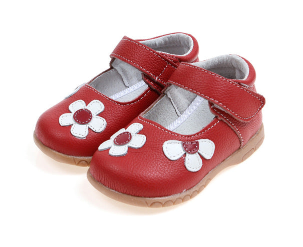 Leather Shoes Korean Princess Shoes Single Shoes Cowhide Children&