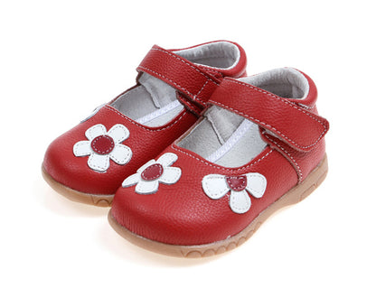 Leather Shoes Korean Princess Shoes Single Shoes Cowhide Children&