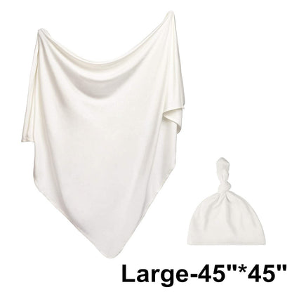 Newborn Knitted Stretch Fabric Solid Color Wrapper