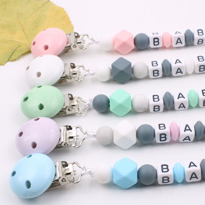 Silicone Pentagram Pacifier Chain