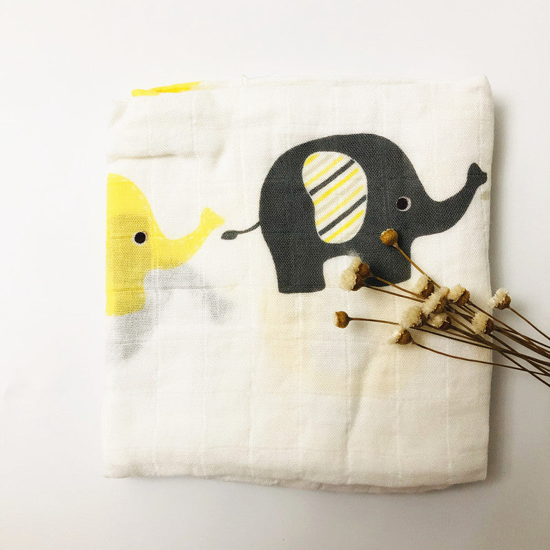 Bamboo cotton gauze triangle scarf