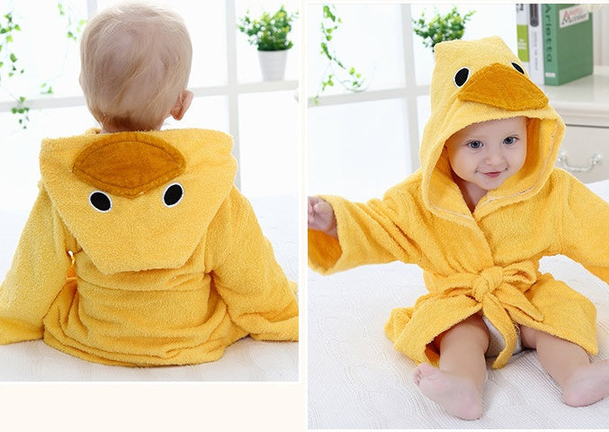 Cartoon Cute Animal Modeling Baby Bath Towels Baby Bathrobes Cotton Children&