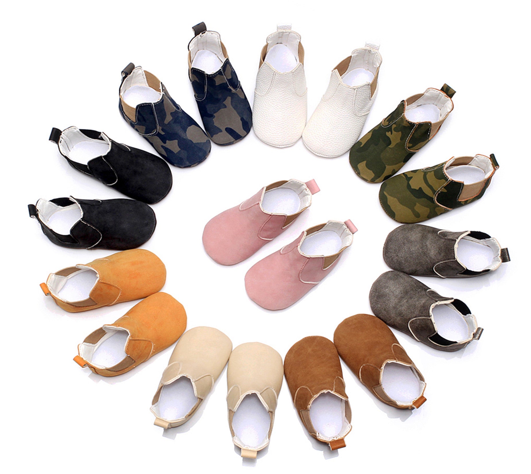 Baby Shoes Baby Xie Shoes Toddler Shoes Elastic PU Soft Shoes Children&