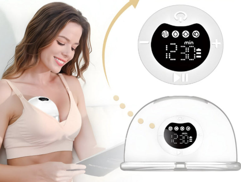 Electric Large Suction Invisible Integrated Hands-free Portable Mute Breast Suction Cup
