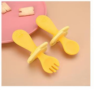 Short Handle Spoon Fork Children&