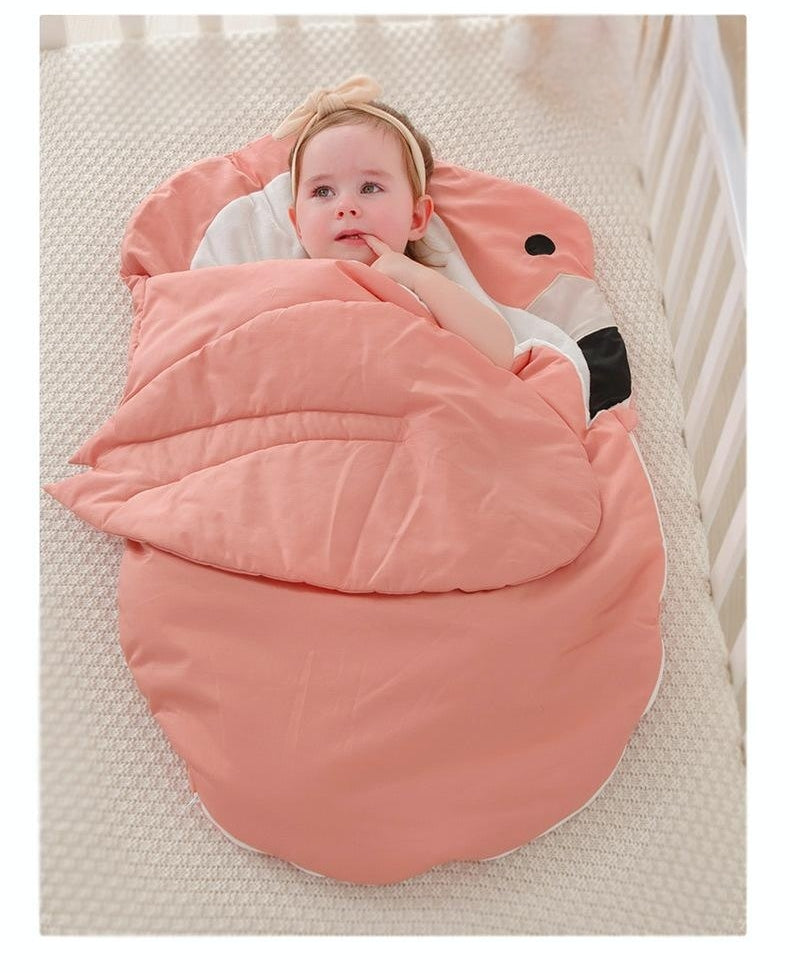 Autumn And Winter All Cotton Cartoon Baby Warm Sleeping Bag