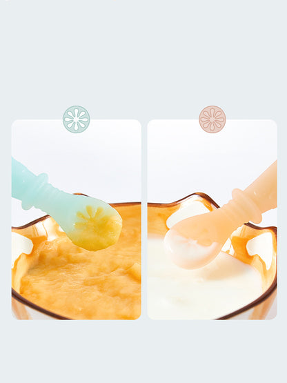 Food supplement silicone soft spoon