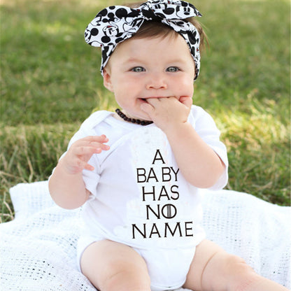 Letter print romper