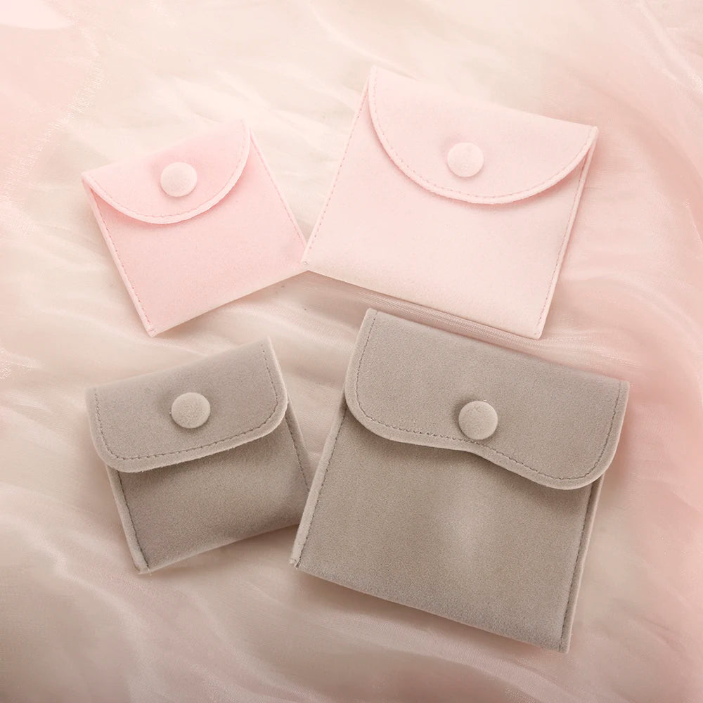 Fashion Jewelry Packaging Box Bag Flannel Bag for Ring Bangle Bracelet Necklace Earrings Set Exquisite Packaging Gift