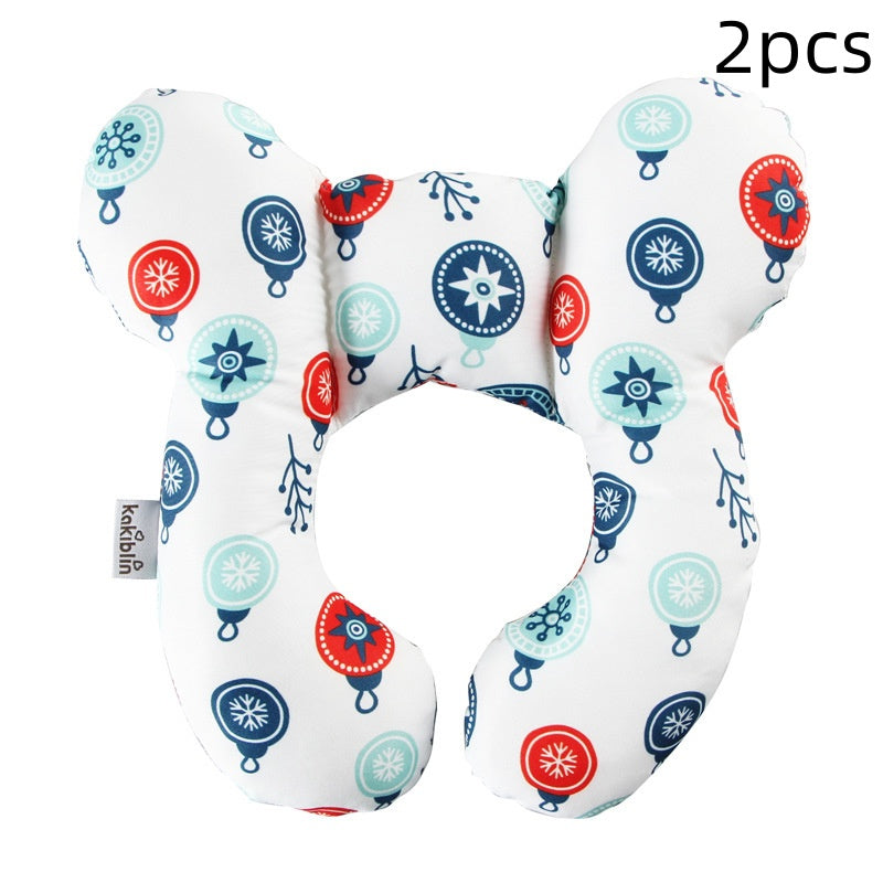 Infant Pillow  Baby Bed  U-Shaped Safety Seat  Neck Guard  Fixed Stereotyped Stroller Pillow