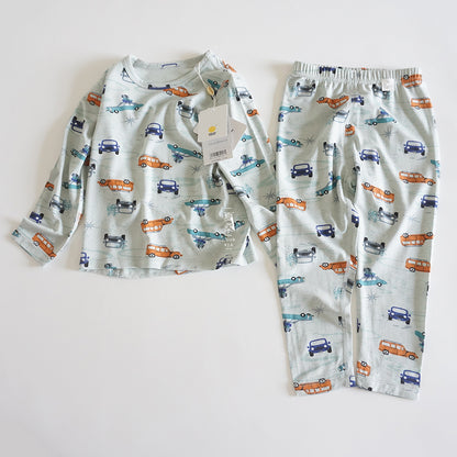 Long-sleeved Pajamas For Boys In Air-conditioned Room
