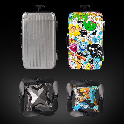 New Luggage Box Storage Box Folding Mini UAV Aerial Photography Remote Control Four Axis Children&